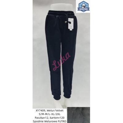 Women's warm black pants Tyk xy7409