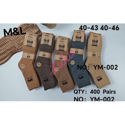 Men's socks Angora M&L YM-002