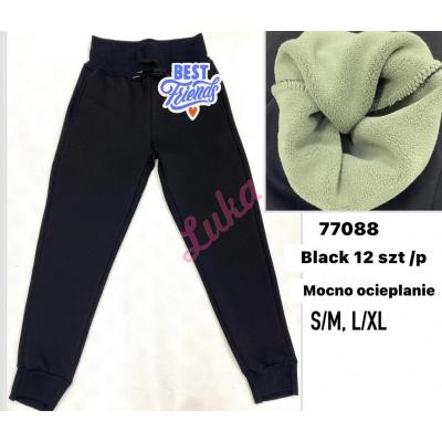 Women's black warm pants