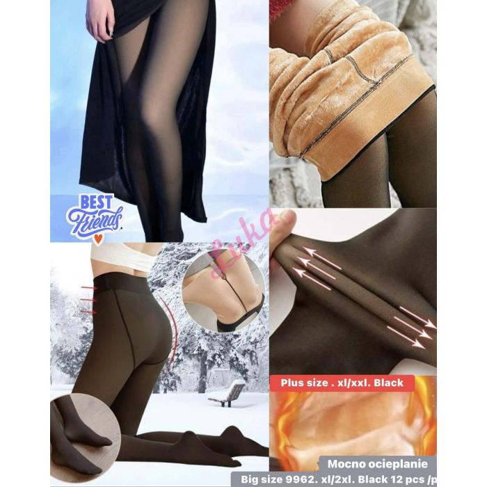 Women's warm black Tights