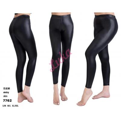 Legginsy damskie czarne 7762