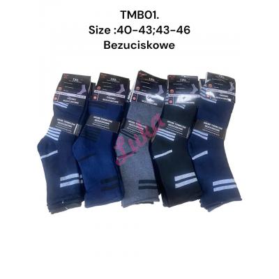 Skarpety męskie bezuciskowe THERMO D&A TMB0MIX