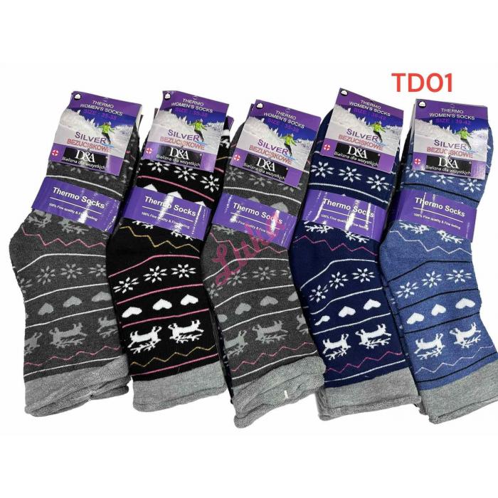 Women's Socks bezuciskowe THERMO D&A TD0MIX