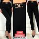 Women's black warm pants 8086