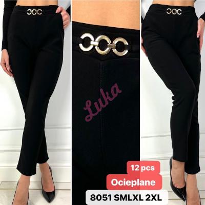 Women's black warm pants 8095