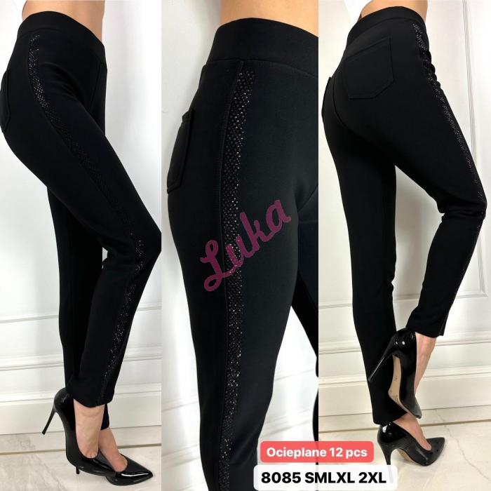 Women's black warm pants 8081