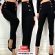 Women's black warm pants 8076