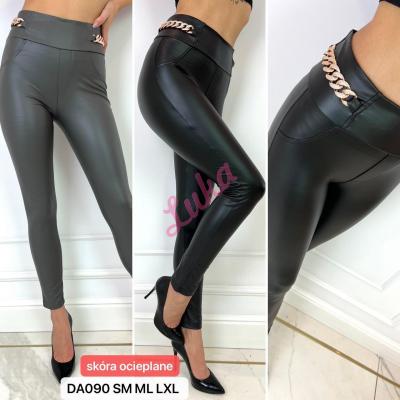 Women's black warm pants da08