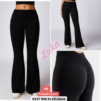 Women's black warm pants da090