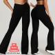 Women's black warm pants da090