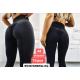 Women's black warm pants 8869