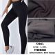 Women's warm black leggings 77867