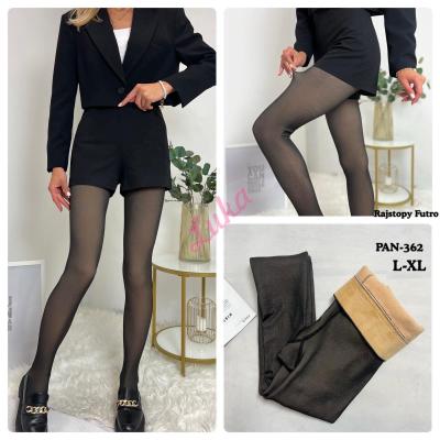 Women's warm black Tights 362 (L-XL)