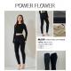 Women's warm black leggings 7709nd