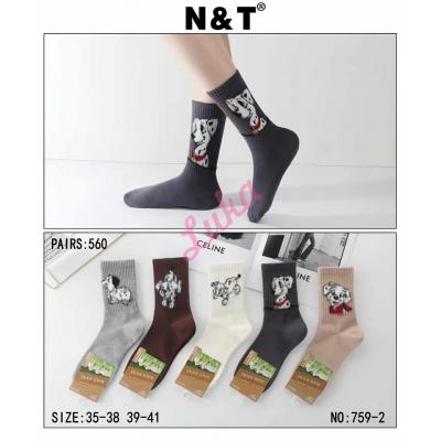 Skarpety damskie WOOL Nan Tong 759-4