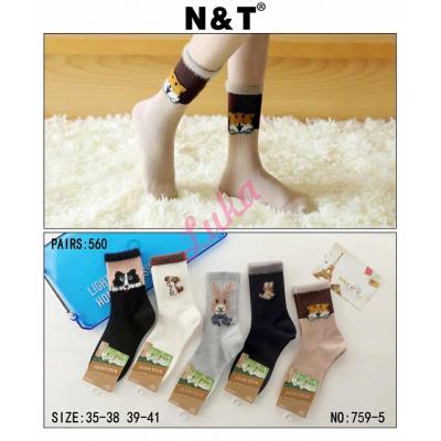 Skarpety damskie WOOL Nan Tong 759-5