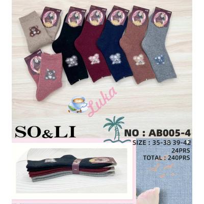 Women's socks SO&LI Angora AB005-3