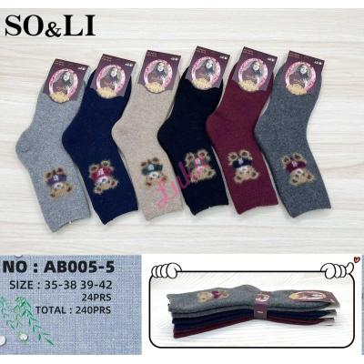 Women's socks SO&LI Angora AB005-4