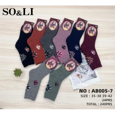 Women's socks SO&LI Angora AB005-6