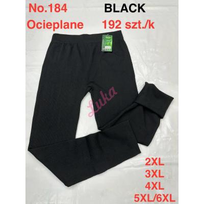 Women's warm big black leggings FYV