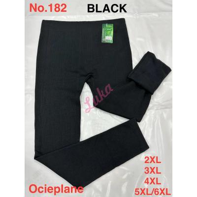 Women's warm big black leggings FYV