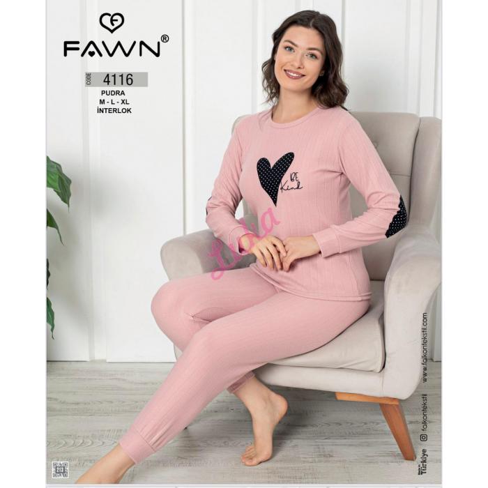 Women's turkish pajama Fawn 4116