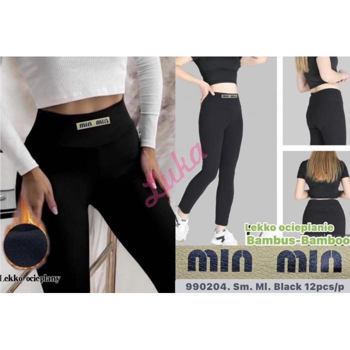 Women's black leggings 8938