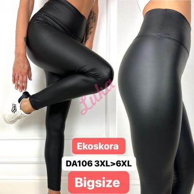 Legginsy damskie czarne duże da106