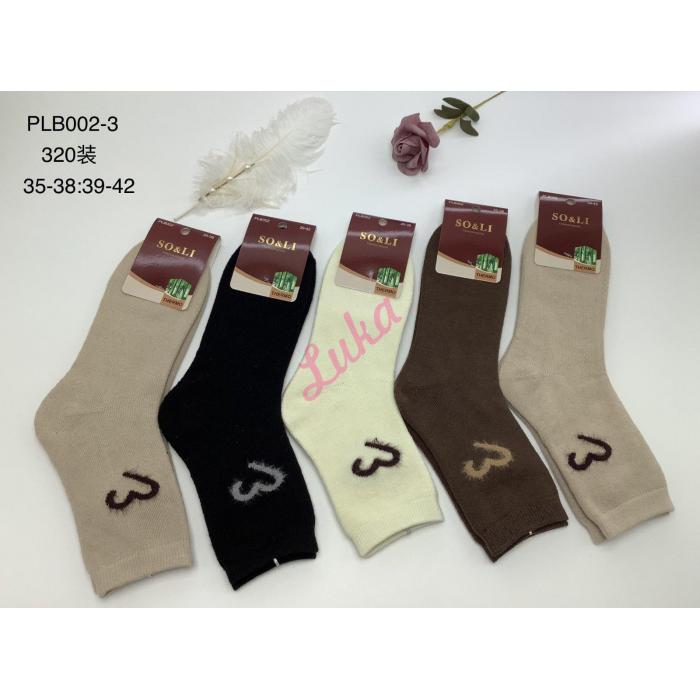 Women's socks SO&LI THERMO FROTTE 002-5