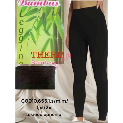 Women's warm leggings 655-1 Bamboo