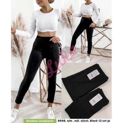 Women's black leggings 8998