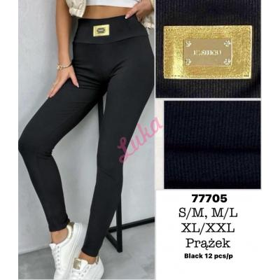 Women's black leggings 77705