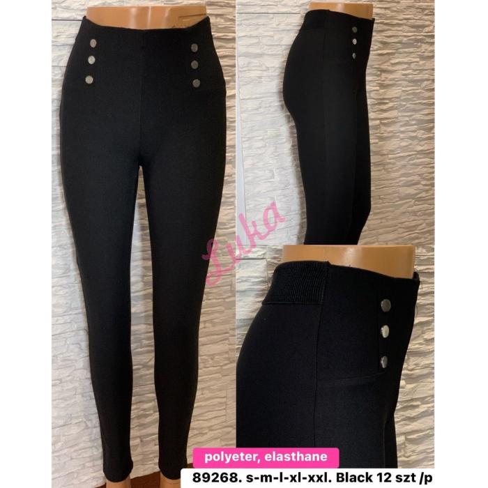 Women's warm black leggings