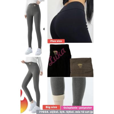 Women's warm leggings 77654