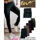 Women's warm black leggings