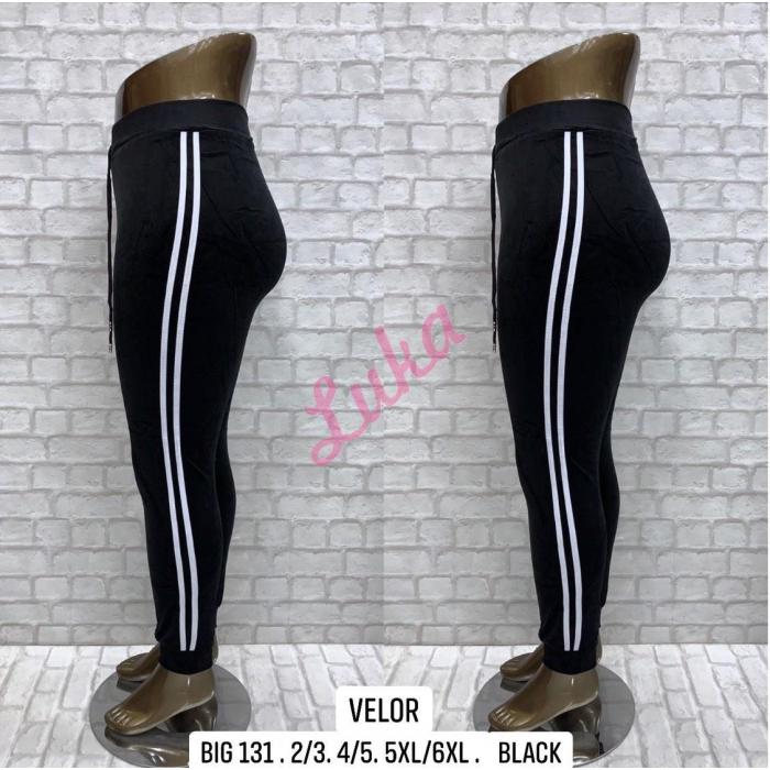 Women's warm black leggings