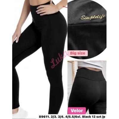 Women's black leggings 89611