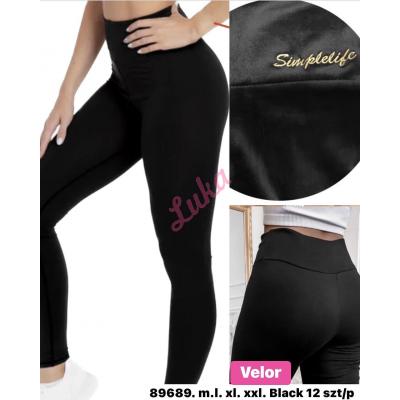 Women's black leggings 89689