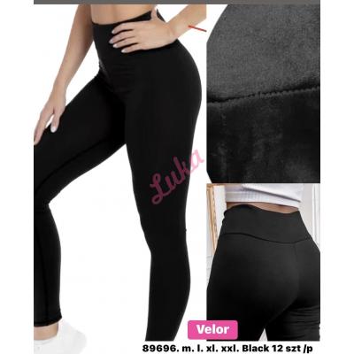 Women's black leggings 89696