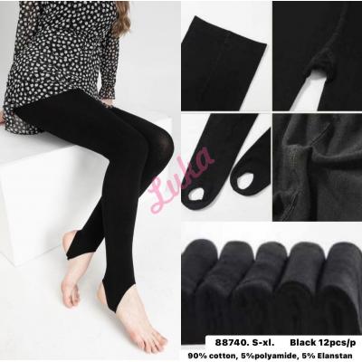 Women's black leggings 88740