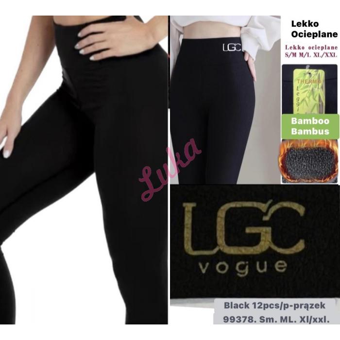 Women's black leggings 88740