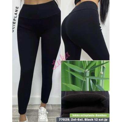 Women's black leggings 77029