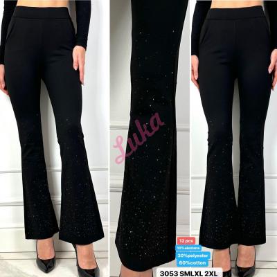 Women's black leggings 3053