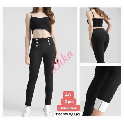 Women's warm black pants 3130