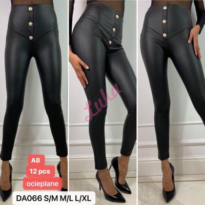 Women's warm black leggings da066