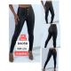 Women's warm black leggings 808