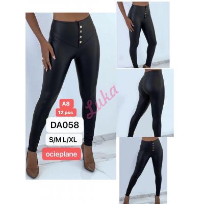 Women's warm black leggings da058