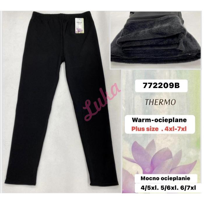 Women's black warm leggings