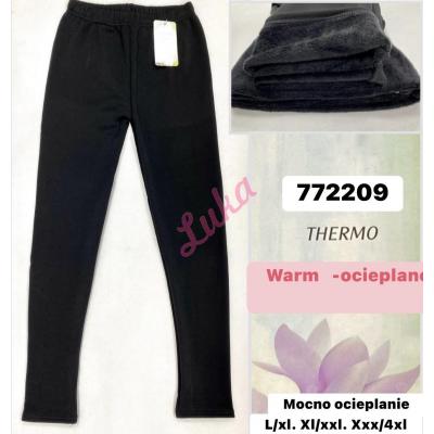 Women's black warm leggings