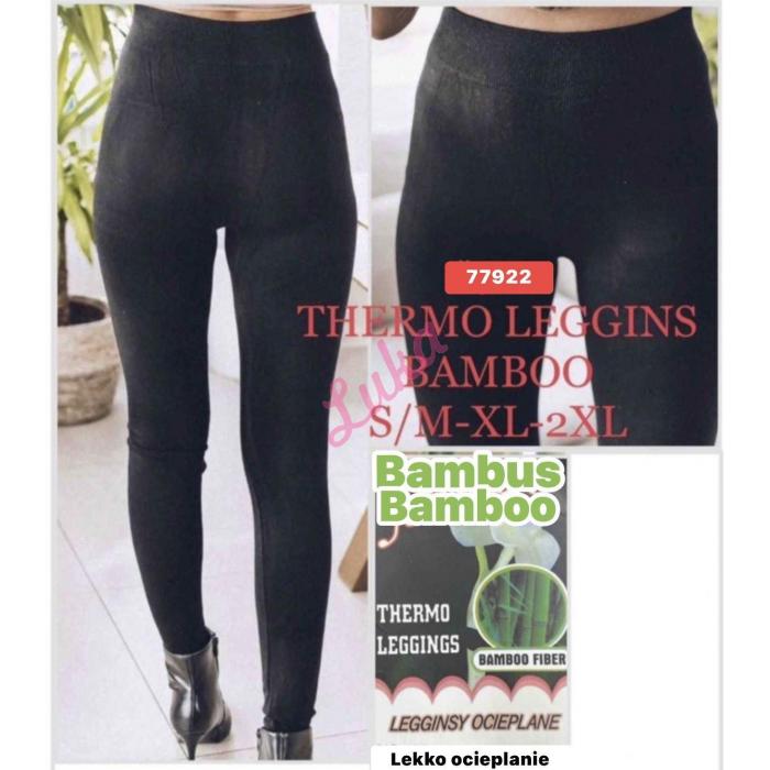 Women's black warm leggings